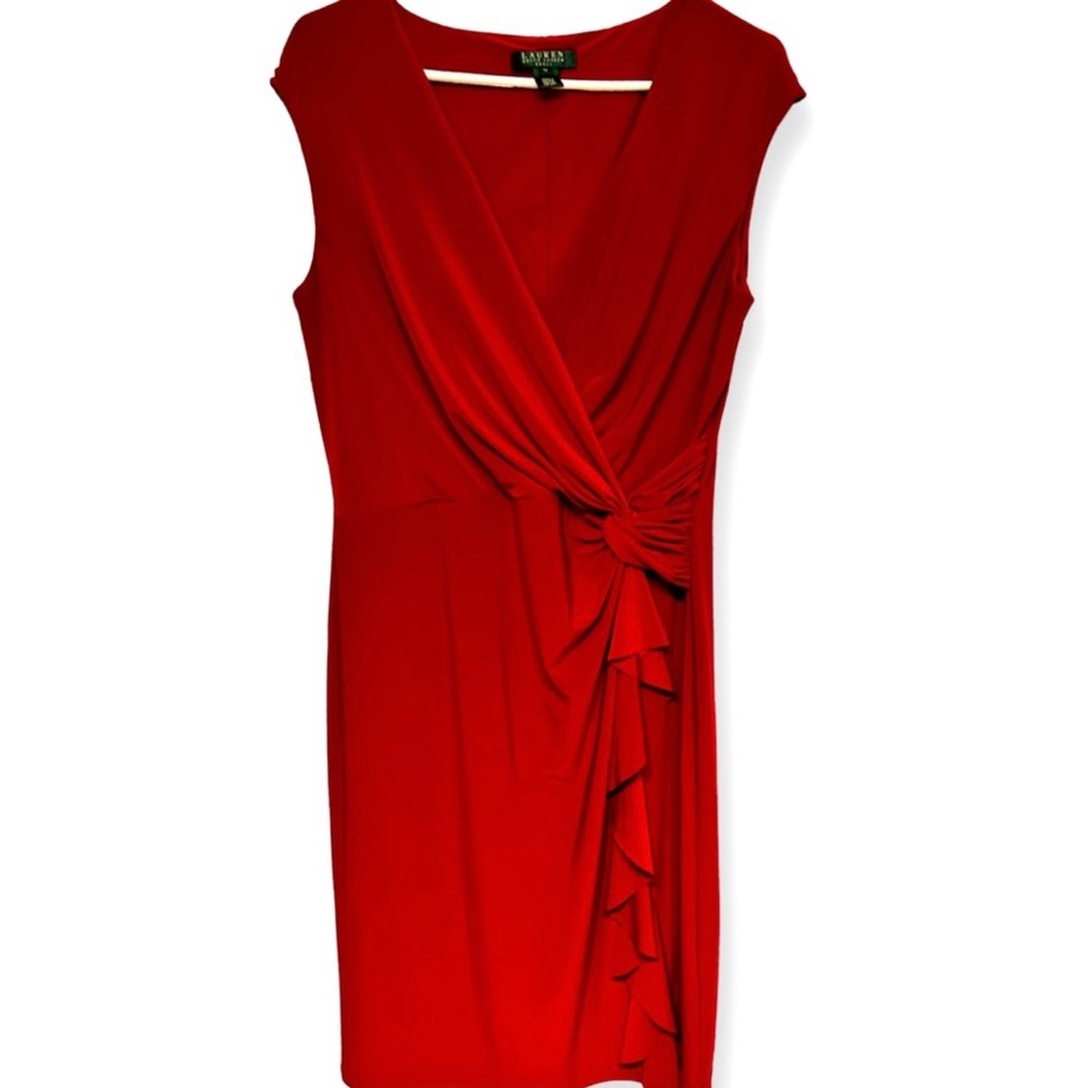 Red party dress